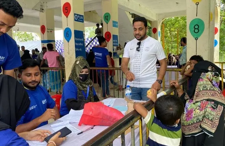 Community event with HEART volunteers